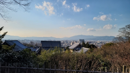 View of Kyoto city from Chioin Temple