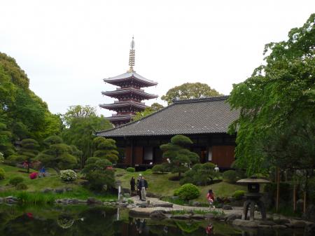 The Garden in the Asakusa Temple